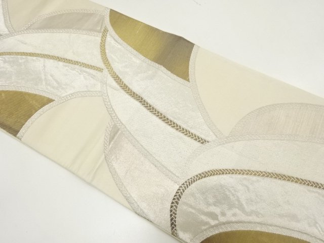 JAPANESE KIMONO / ANTIQUE BRAIDED CORD / WOVEN WAVE PATTERN FUKURO OBI